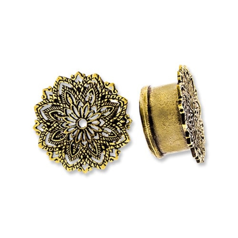 Brass Ornate Plugs (9/16 inch) 9/16 inch