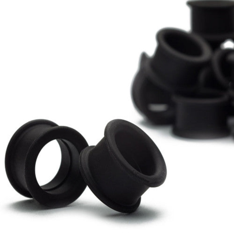 KAOS Black Tunnels (6 gauge – 1 inch) 6 g