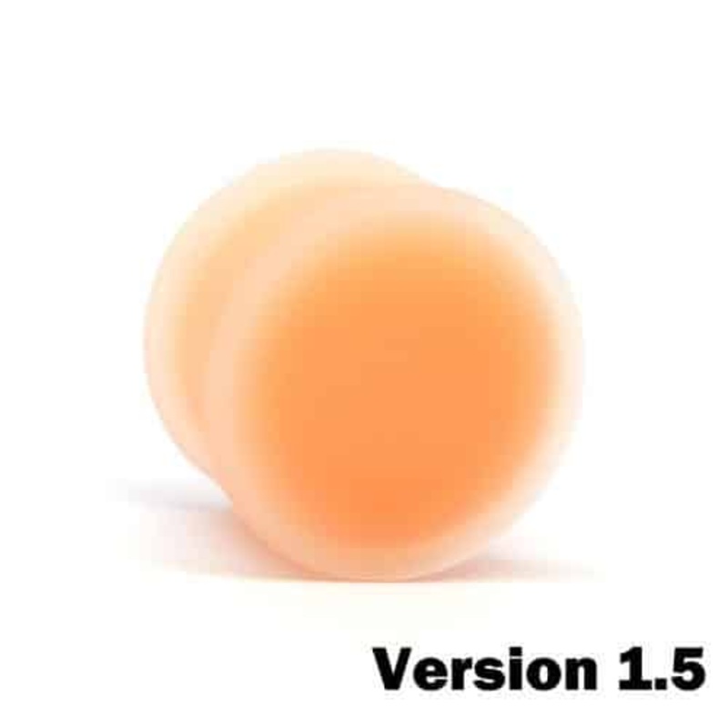 KAOS Silicone Flesh Tone Hider Plugs Version 1.5 (10 gauge – 1 inch) 10 g