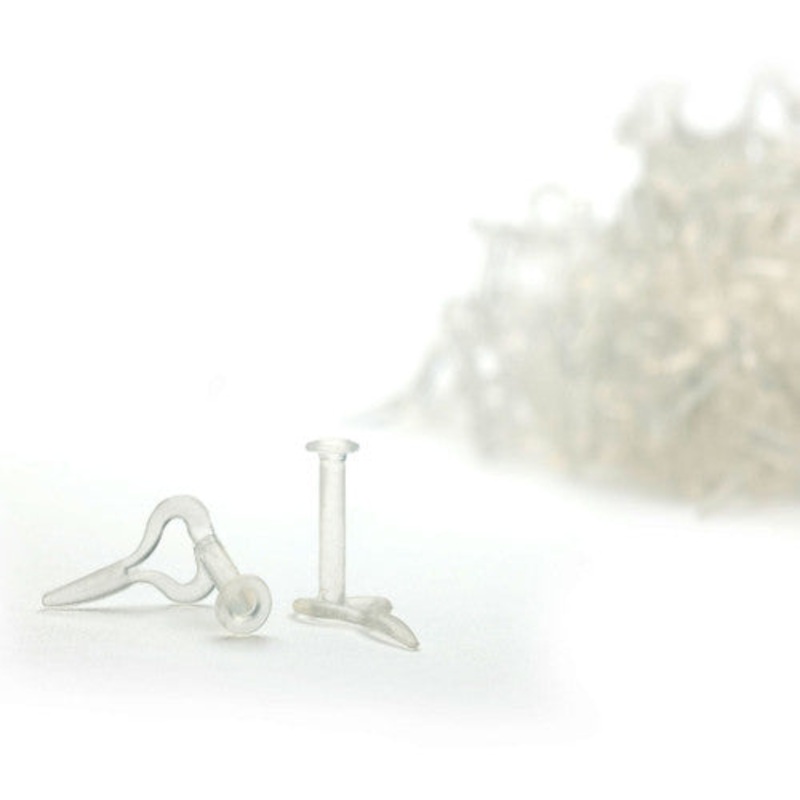 KAOS Silicone Heart Labret Retainer (18 gauge – 14 gauge) 18 g