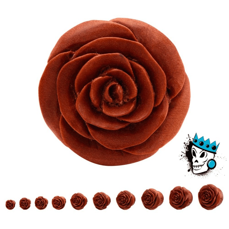 Sabo Wood Rosebud Flower Plugs (9/16 & 7/8 inch) 9/16 inch
