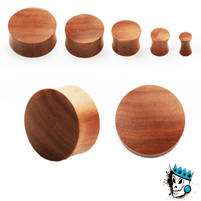 Sawo Wood Convex Plugs (8 gauge – 1 inch) 8 g