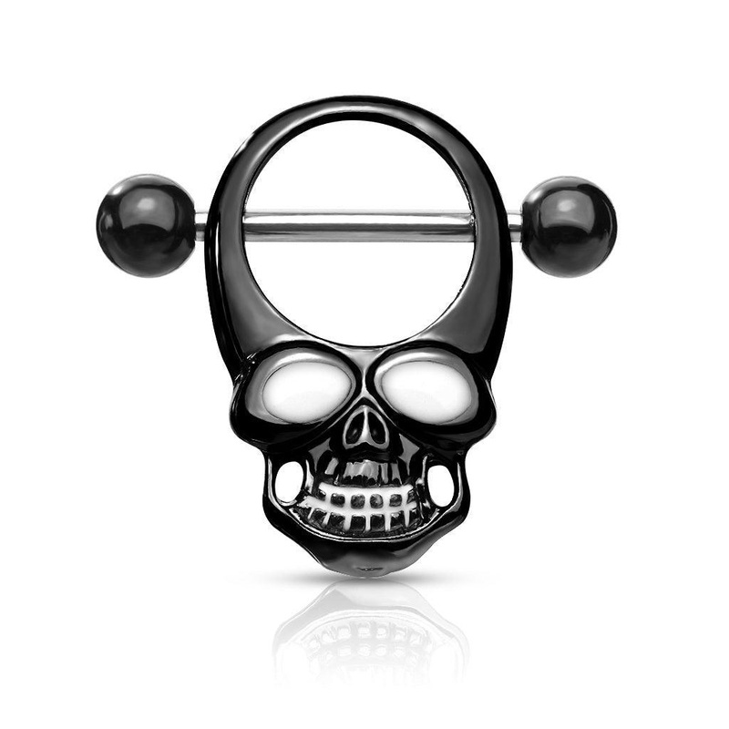 Skull Nipple Shield Gold
