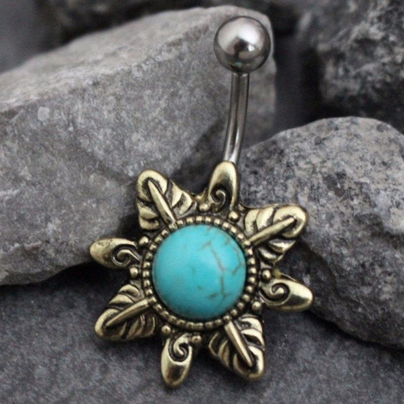 Skyee Turquoise Belly Ring