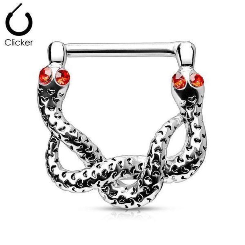Snake Nipple Clicker 14G (Single)