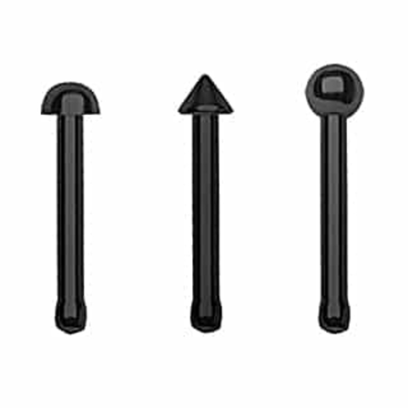 Stainless Steel Nostril Bone with Ball – Various Colors (20 gauge – 18 gauge) 20 g