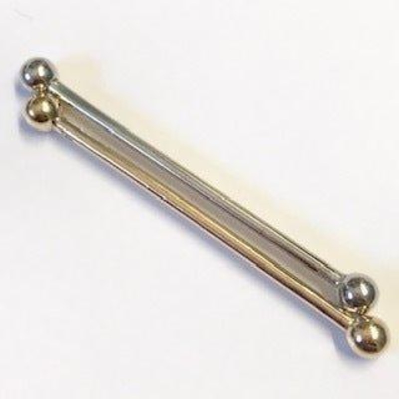 14kt Gold Industrial Bar 14G Yellow Gold 35mm
