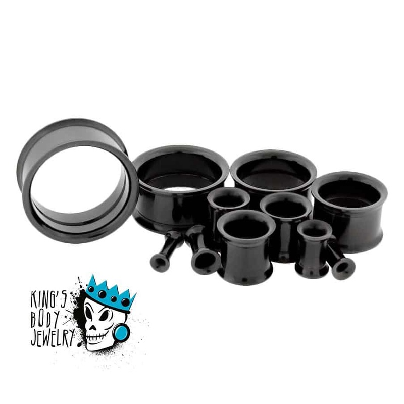 Black Steel Internal Threaded Eyelets (10 gauge – 1 inch) 10 g