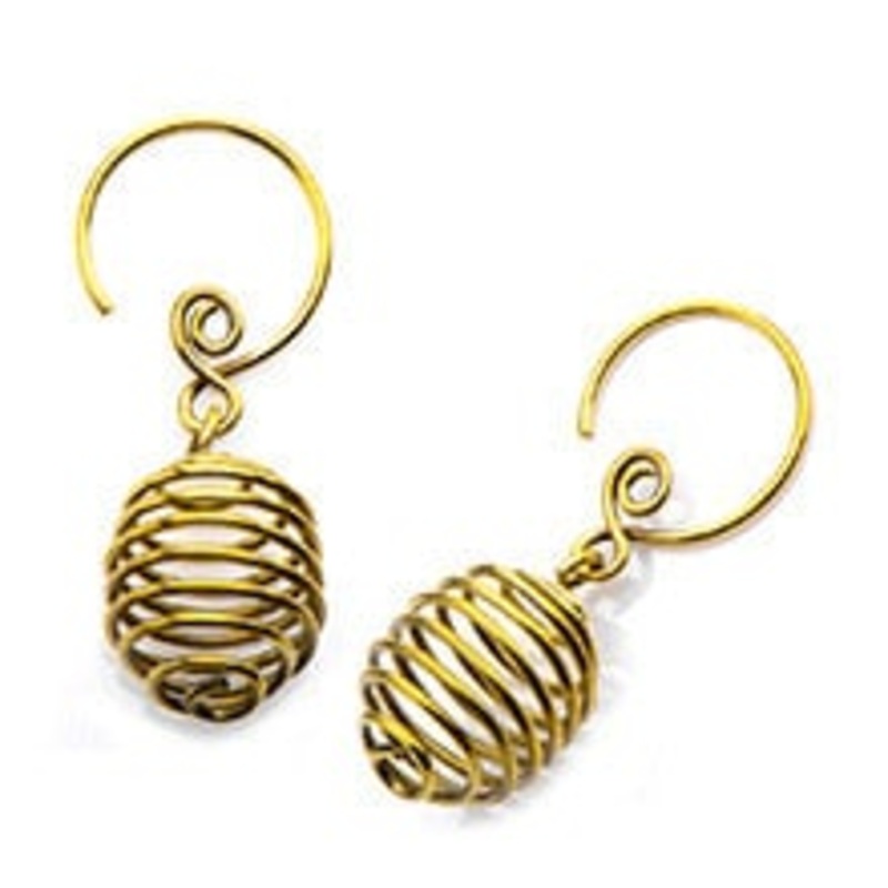 Brass Hanging Spiral Hooks (18 gauge) 18 g