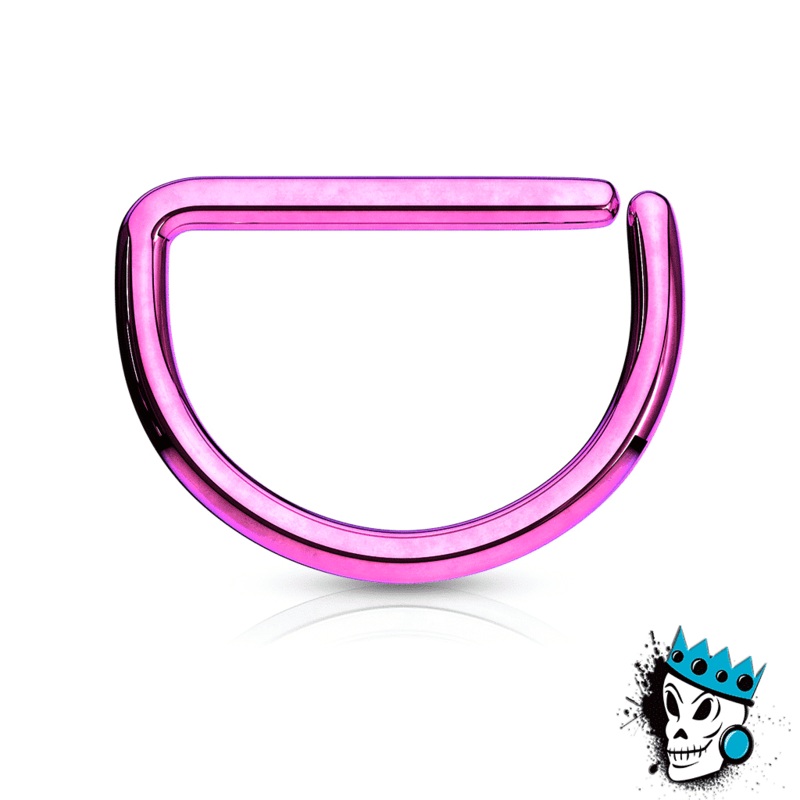 D Shaped Purple Steel Seamless Segment Rings (20 gauge – 16 gauge) 20 g 5/16″