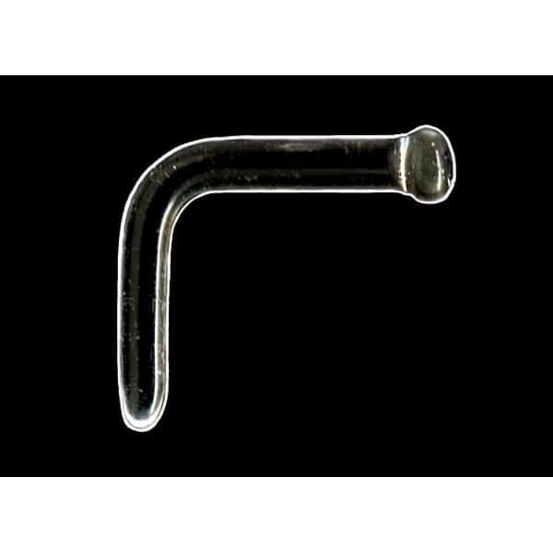 Gorilla Glass Nostril Retainer (18 gauge – 12 gauge) 18 g Standard L Shape