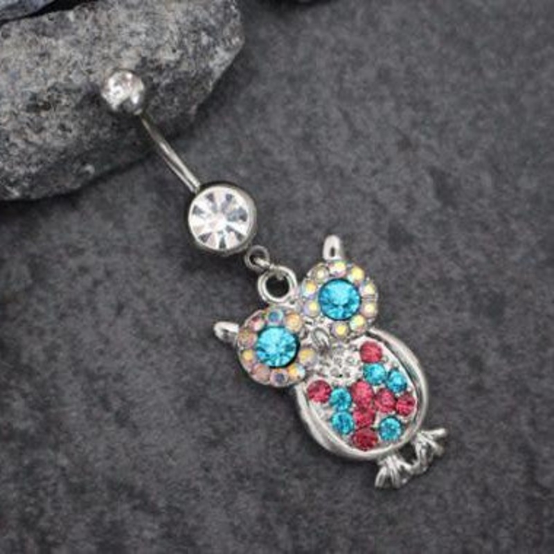 Hoot Owl Navel Ring