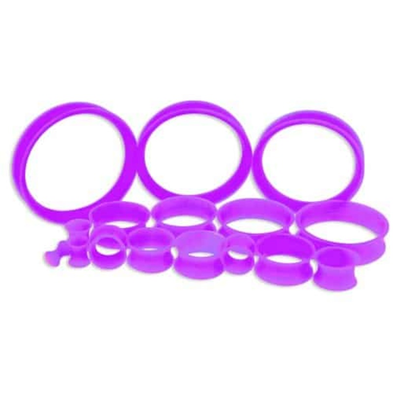 Lavender Silicone Thin Tunnels (6 gauge – 2 inch) 6 g