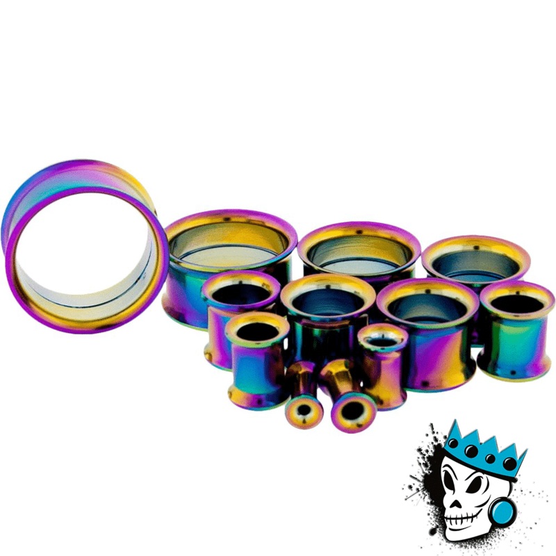 Multicolored Steel Internally Threaded Eyelets (8 gauge – 1 inch) 10 g
