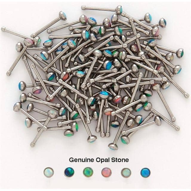 Opal Stone Nostril Bone (20 gauge)