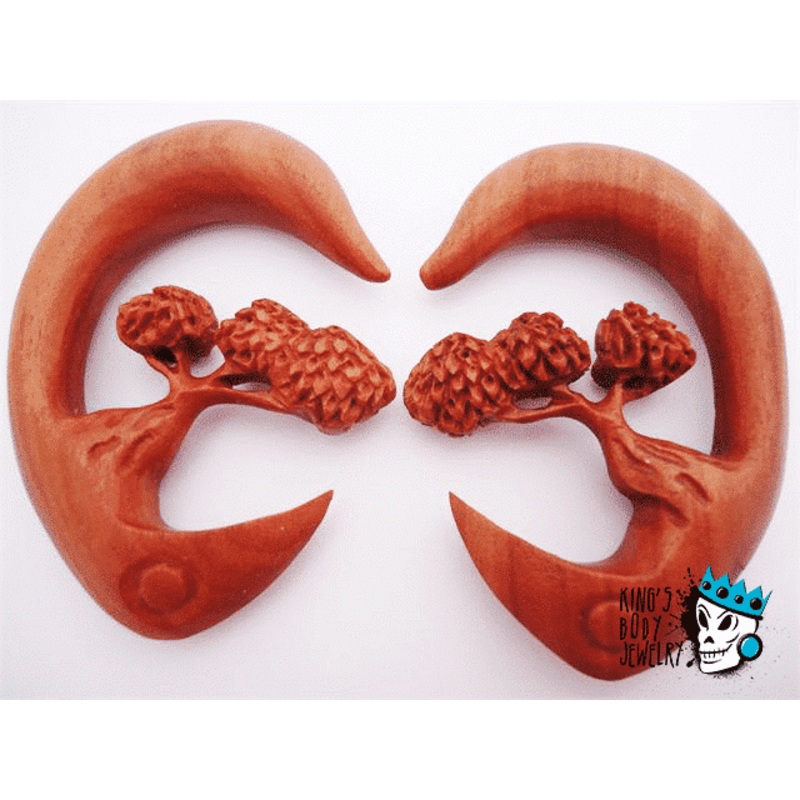 Red Saba Wood Bonsai Tree Hooks (8 gauge – 1/2 inch) 8 g