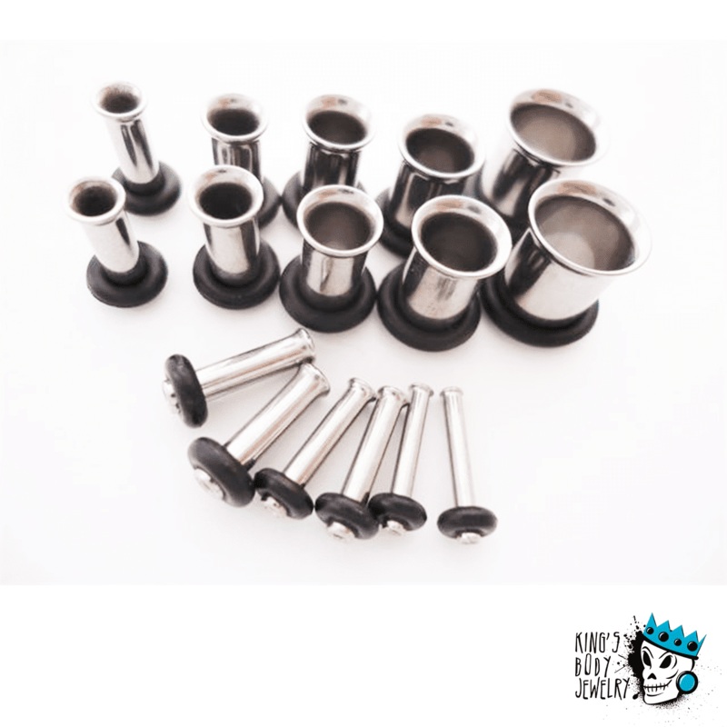 Single Flare Tunnels Ear Stretching Kit (14 gauge – 0 gauge) 1