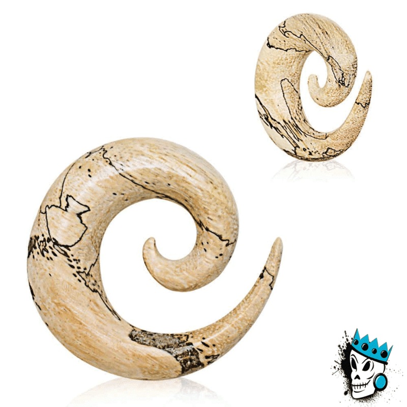 Tamarind Wood Spirals (8 gauge – 3/4 inch) 8 g