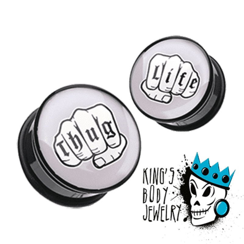 Thug Life Plugs (2 gauge – 1 inch) 2 g