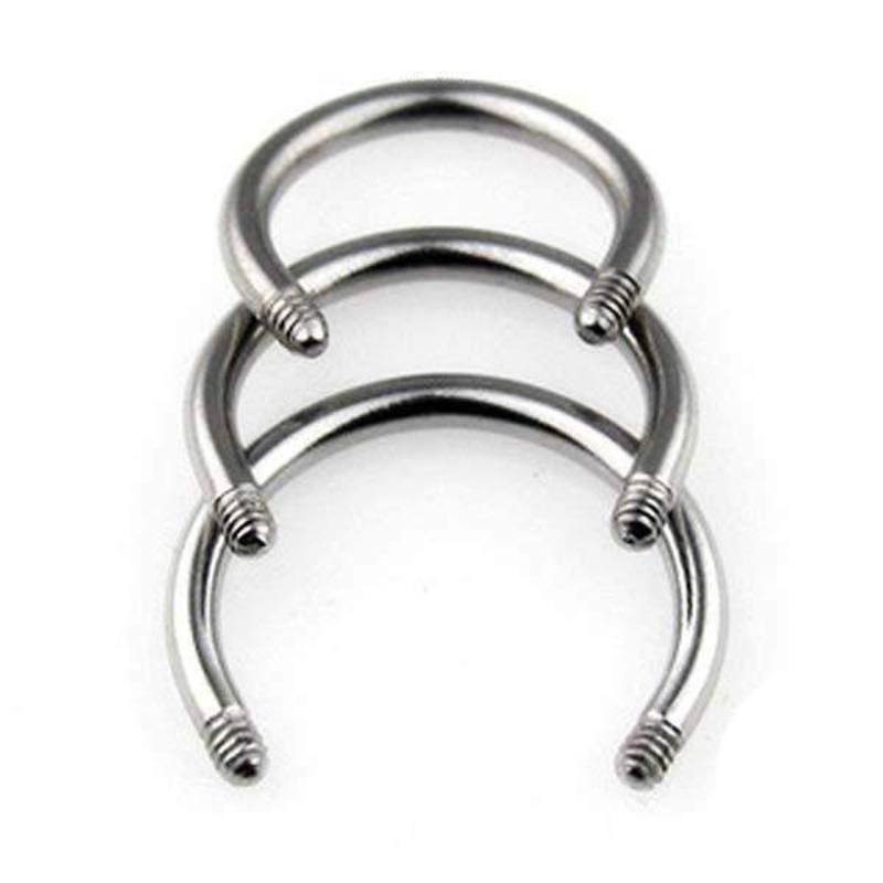 Titanium Horseshoe Bar 16G 14G 16G 6mm