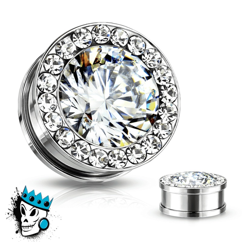 Ultimate Bling Flesh Tunnels (8 gauge – 5/8 inch) 8 g