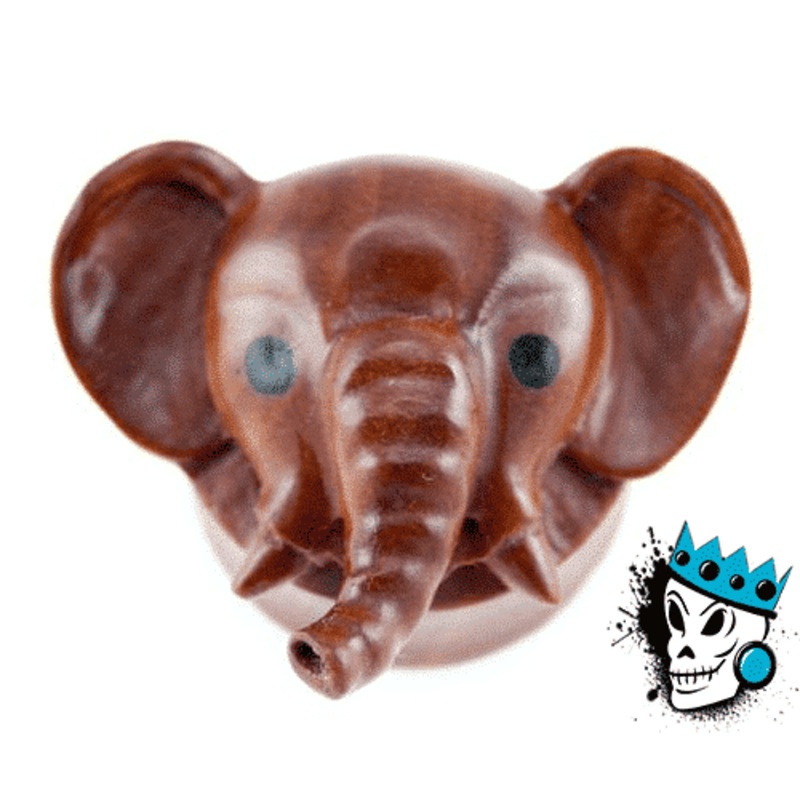 Wooden Elephant Double Flare Plugs (0 gauge – 1 inch) 9/16 inch