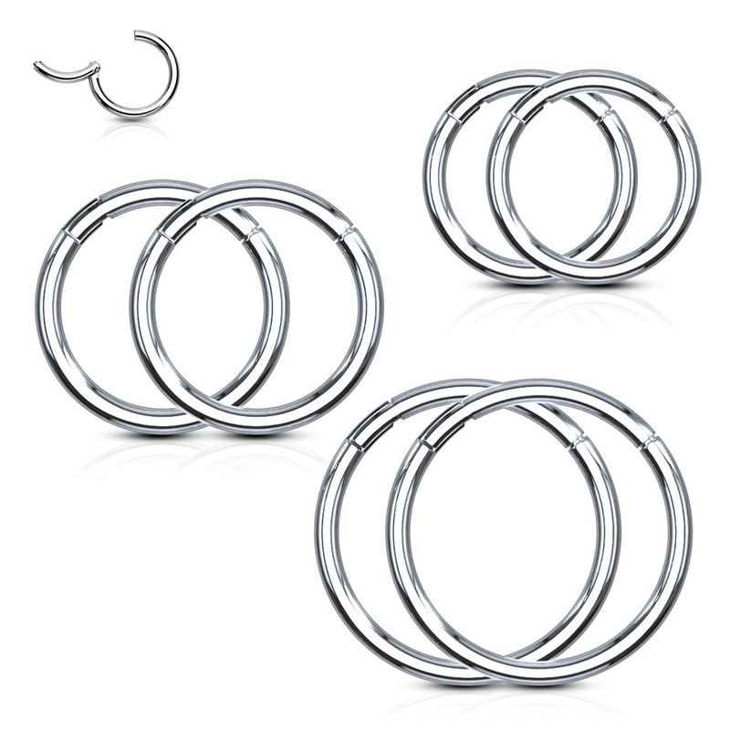 6pc Hinged Ring 16G Value Pack