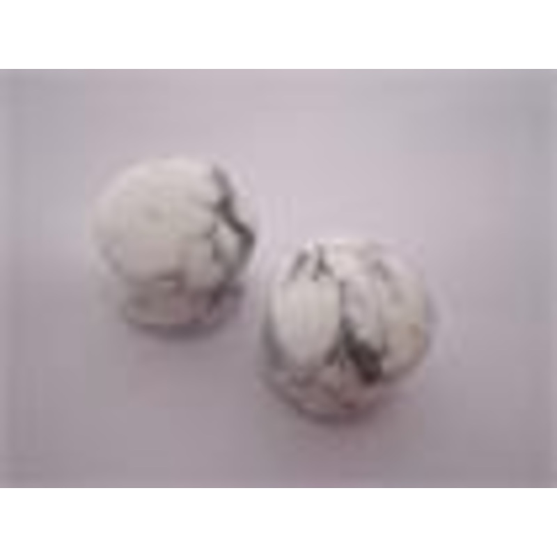 Diablo Organics Howlite Stone Plugs (8 gauge – 1 inch) 8 g