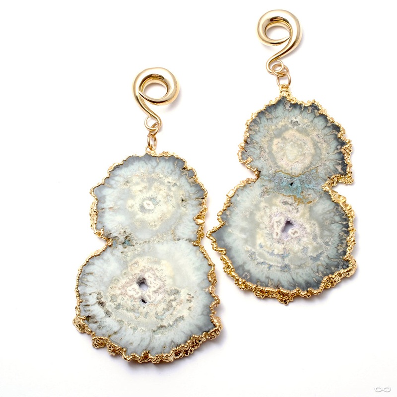 Gold Dipped Geode Slices from Diablo Organics