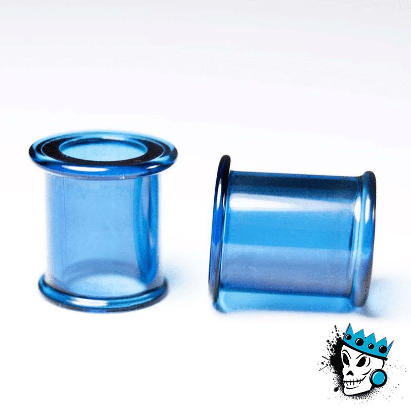 Gorilla Glass Ocean Double Flare Tunnels (2 gauge – 1/2 inch) 2 g