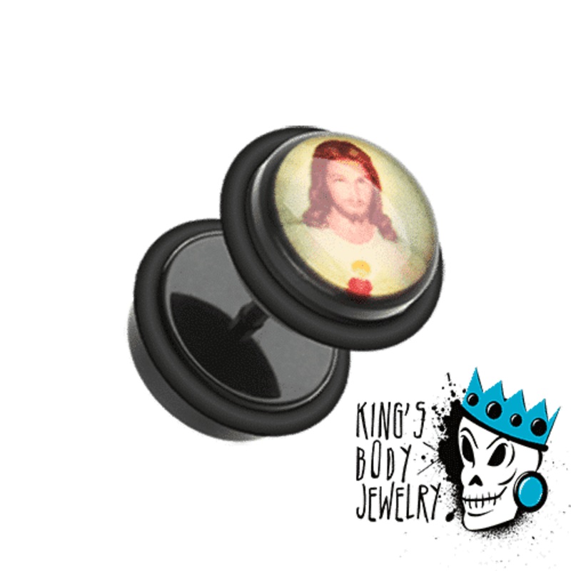 Jesus Fake Plugs (16 gauge) 16 g