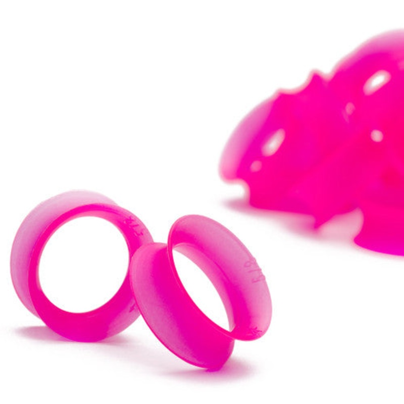 KAOS Hot Pink Skin Eyelets (6 gauge – 1 inch) 6 g