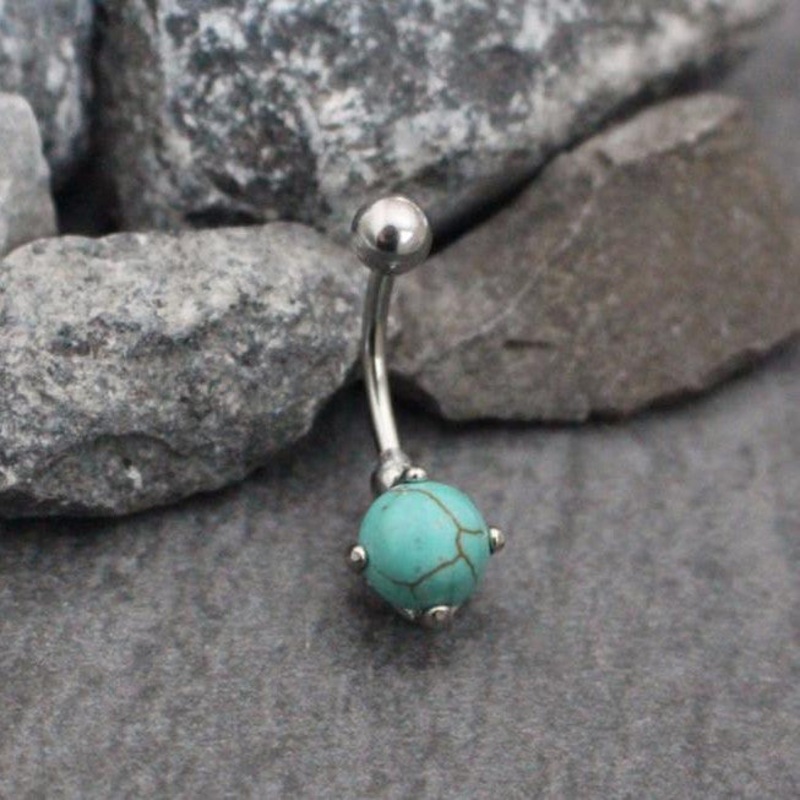 Naturella Turquoise Belly Bar