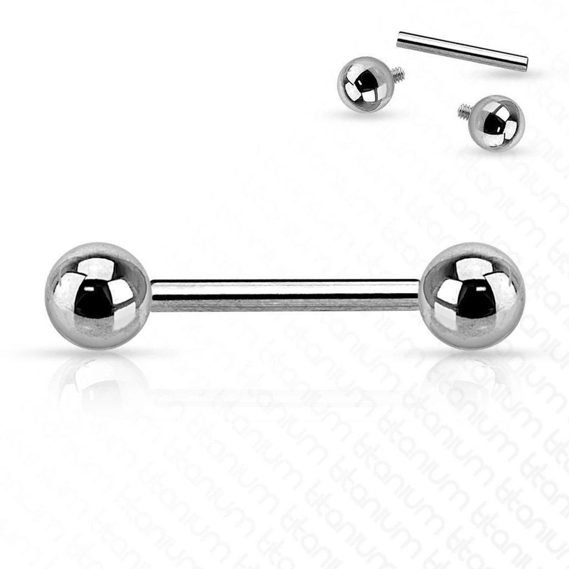 Titanium I.T. Barbell 14G 16G 16G 6mm 3mm