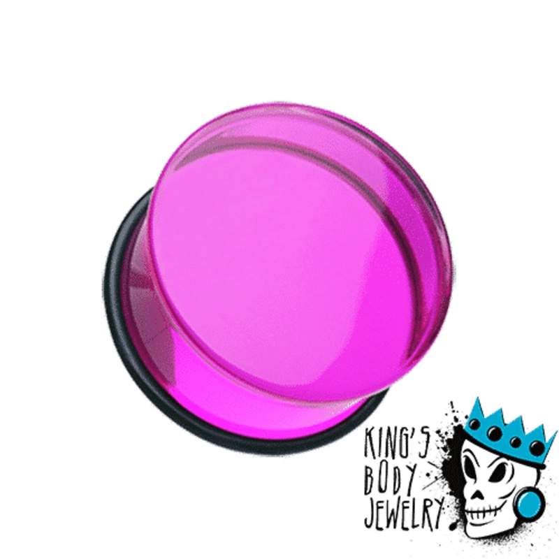 Ultra Violet Acrylic Single Flare Plugs (10 gauge – 1 Inch) 10 g