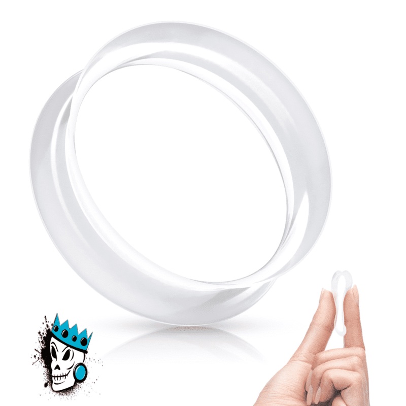 Clear Skin Eyelets (6 gauge – 1 inch) 8 g