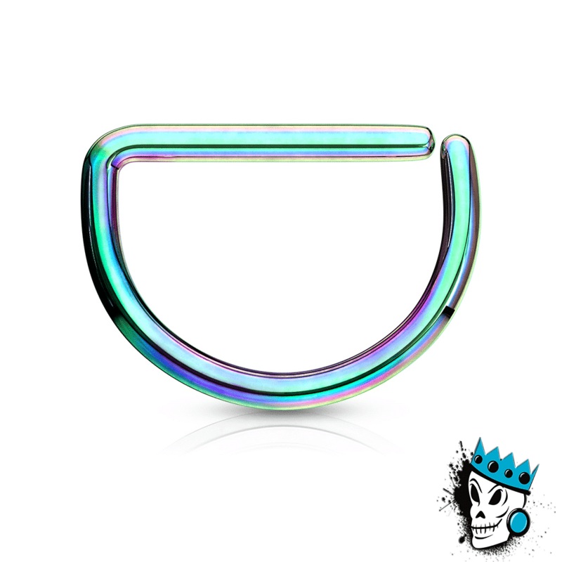 D Shaped Multicolored Steel Seamless Segment Rings (20 gauge – 16 gauge) 20 g 5/16″
