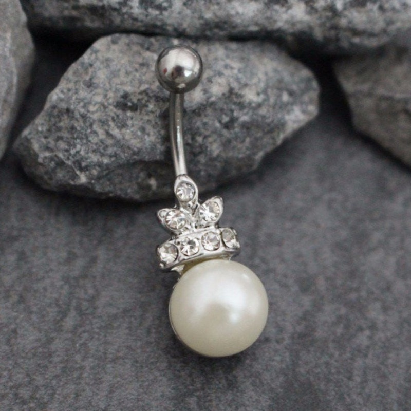 Gabriela Pearl Belly Button Jewelry