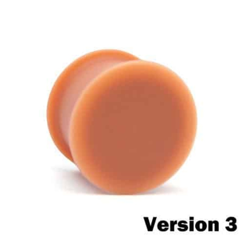 KAOS Silicone Flesh Tone Hider Plugs Version 3 (10 gauge – 1 inch) 10 g
