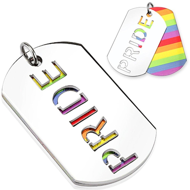 Pride Tag Stainless Steel Pendant