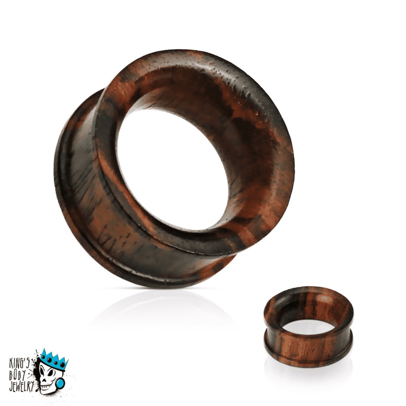 Sono Wood Double Flat Flared Tunnels (2 gauge – 1 3/8 inch) 2 g