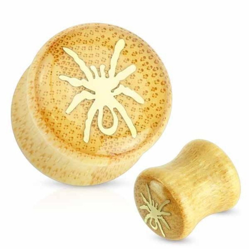 Spider Bamboo Saddle Fit Plug 6mm-16mm 8mm(0G)