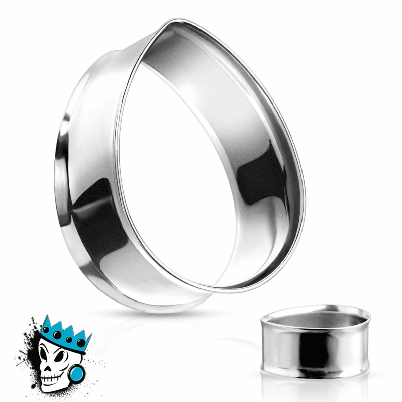 Stainless Steel Teardrop Tunnels (2 gauge – 1 inch) 2 g