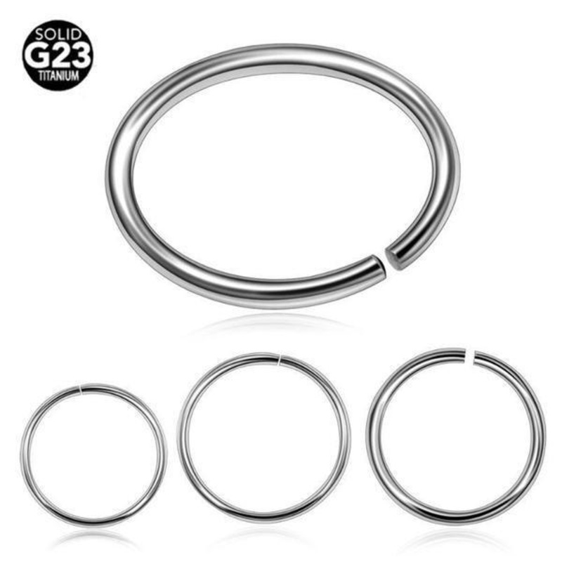 Titanium Continuous Ring 20G 18G 20G 6mm