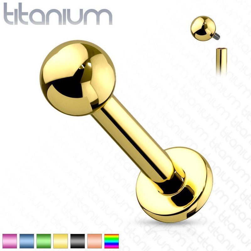 Titanium I.T. Labret 16G Black