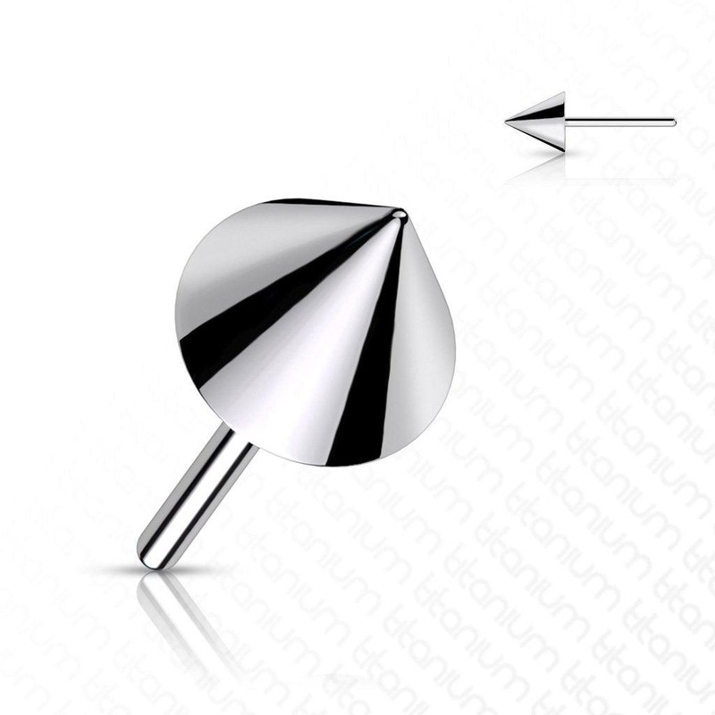 Titanium Threadless Spike End 3mm X 3mm