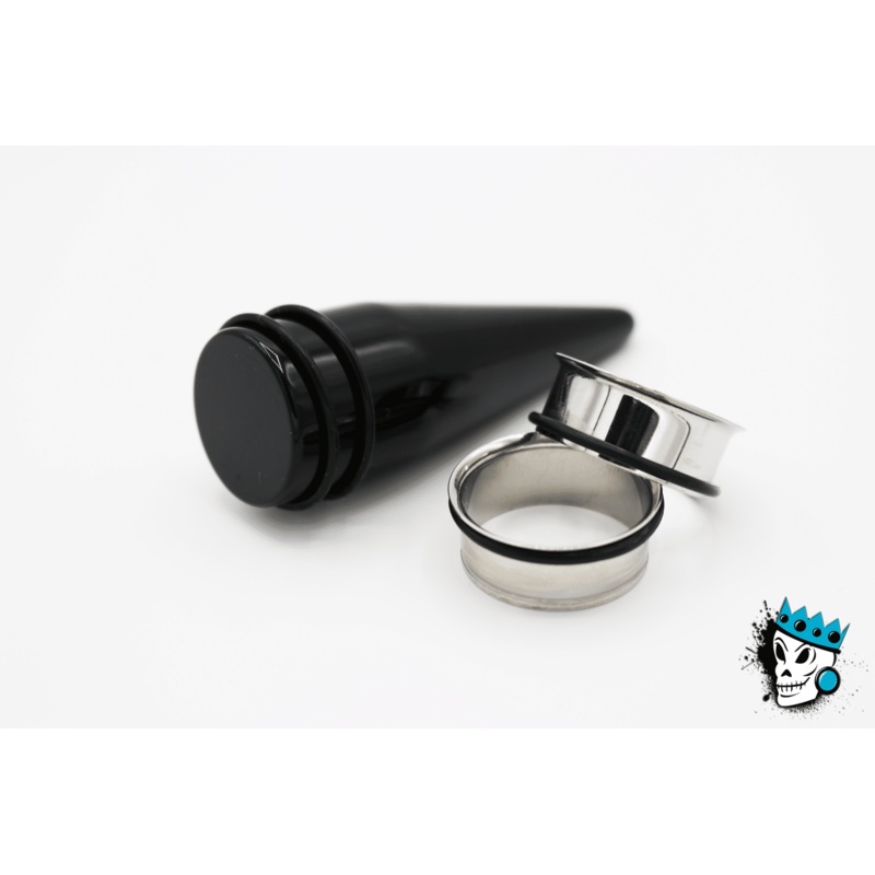 Tunnels & Acrylic Taper Kit (14 gauge – 1 inch) 14 g