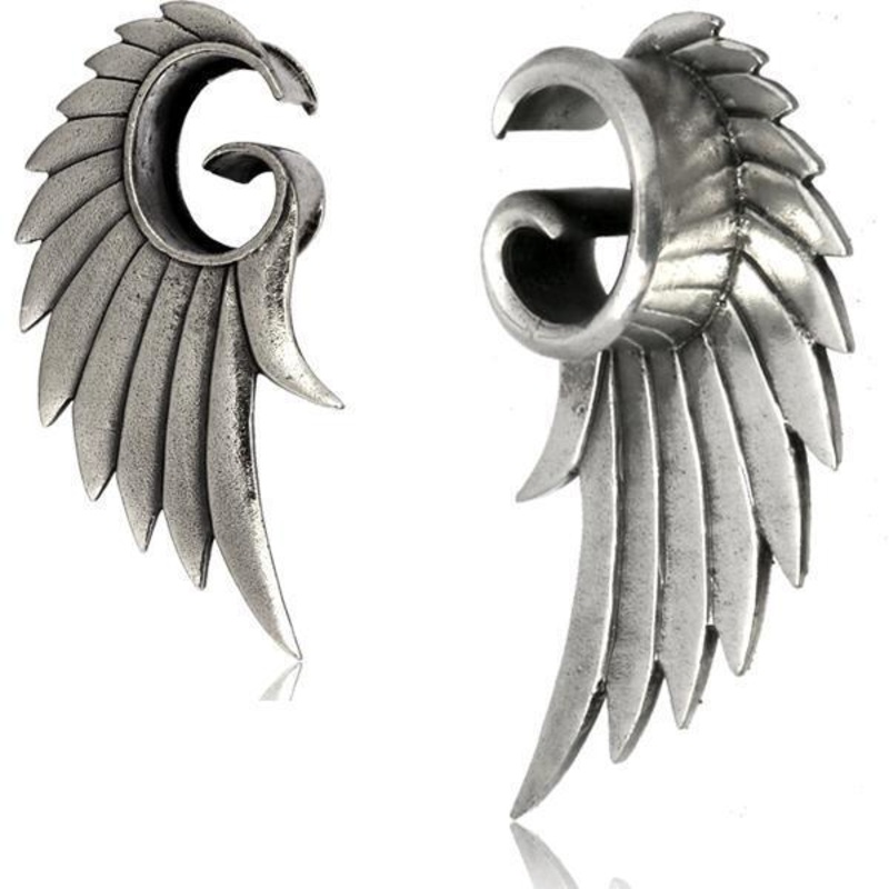 White Brass Angel Wing PAIR 10mm-16mm 12mm (1/2″) (Pair)