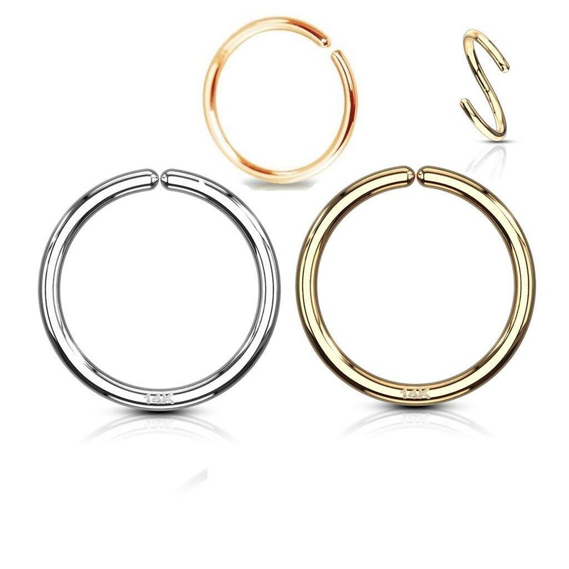 14kt Gold Continuous Ring Rose Gold 18G 8mm