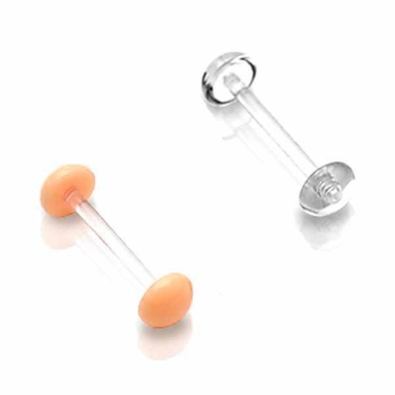 Bioflex Half Ball Barbell 14G Peach